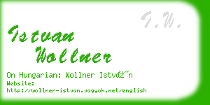 istvan wollner business card